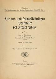 Cover of: Die Kunstdenkmäler der Provinz Brandenburg by Brandenburg (Province) Provinzialverband