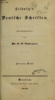 Cover of: Deutsche Schriften