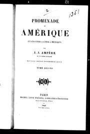 Cover of: Promenade en Amérique, Etats-Unis--Cuba--Mexique