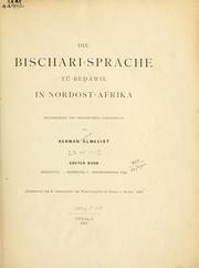 Cover of: Bischari-Sprache Tu-Bedawie in Nordost-Afrika.