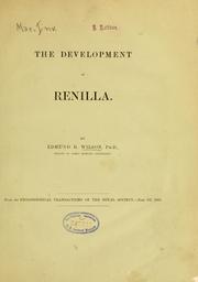 Cover of: development of Renilla