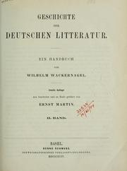 Cover of: Deutsches Lesebuch. by Wackernagel, Wilhelm