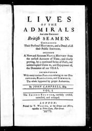 Lives of the admirals and other eminent British seamen by Campbell, John