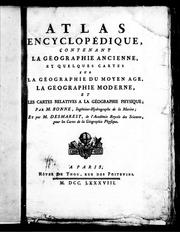 Cover of: Atlas encyclopédique by Rigobert Bonne