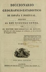 Cover of: Diccionario geografico-estadistico de España y Portugal por Sebastian de Miñano