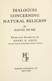 Cover of: Dialogues concerning natural religion by David Hume