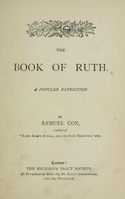 Cover of: The book of Ruth