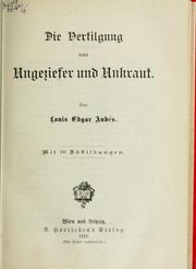 Cover of: Die Vertilgung von Ungeziefer und Unkraut