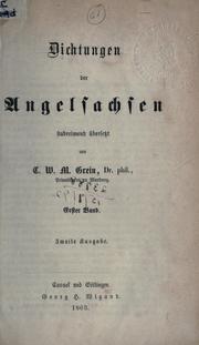 Cover of: Dichtungen der Angelsachsen: Stabreimend übersetzt