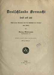 Deutschlands Seemacht sonst und jetzt, nebst einem Überblick über die Geschichte der Seefahrt aller Völker by Georg Wislicenus