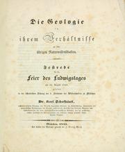 Cover of: Die Geologie in ihrem Verhältnisse zu den übrigen Naturwissenschaften by Karl Franz Emil von Schafhäutl
