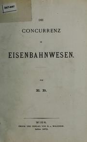 Die Concurrenz im Eisenbahnwesen