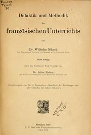 Cover of: Didaktik und Methodik des französischen Unterrichts.