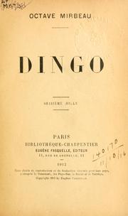 Cover of: Dingo. by Octave Mirbeau