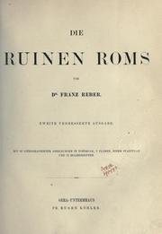 Cover of: Die Ruinen Roms