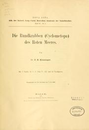 Cover of: Rundkrabben (Cyclometopa) des Roten Meeres