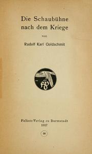 Cover of: Schaubühne nach dem Kriege