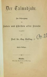 Cover of: Der Talmudjude