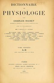 Cover of: Dictionnaire de physiologie