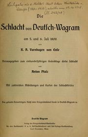 Cover of: Die Schlacht von Deutsch-Wagram am 5. und 6. Juli 1809