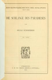 Cover of: Die Schlange des Paradieses