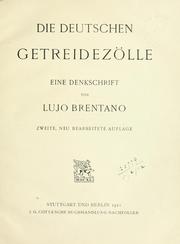 Cover of: deutschen Getreidezölle.