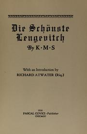 Cover of: Die schönste lengevitch by Kurt M. Stein