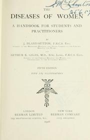Cover of: diseases of women: a handbook for students and practitioners