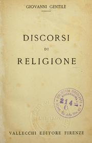 Cover of: Discorsi di religione