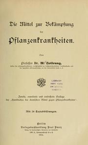 Cover of: Mittel zur Bekämpfung der Pflanzenkrankheiten.