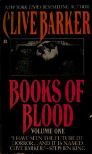Cover of: Books of Blood Volume One