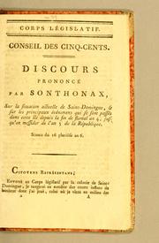 Cover of: Discours by Léger Félicité Sonthonax