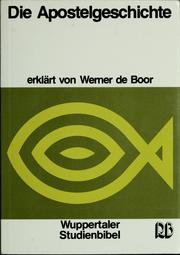 Cover of: Die Apostelgeschichte