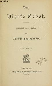 Cover of: [Dramatische Werke]. by Ludwig Anzengruber