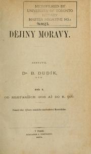 Cover of: Djiny Moravy.