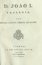 Cover of: D. João I: tragedia.