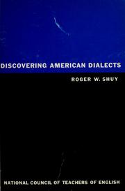 Cover of: Discovering American dialects by Roger W. Shuy