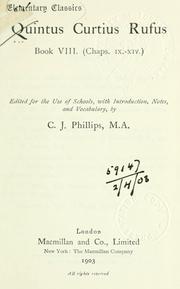 Cover of: Book VIII (Chaps. ix-xiv)