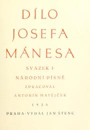 Cover of: Dílo Josefa Mánesa