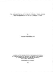 Cover of: The differential impact of death on family stress levels as determined by stage of the family life cycle by Elizabeth Anne Harvey