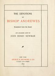 Cover of: The devotions of Bishop Andrewes by Lancelot Andrewes