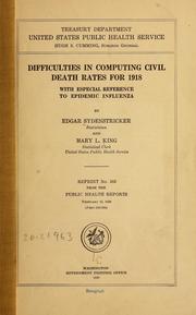 Difficulties in computing civil death rates for 1918 with especial reference to epidemic influenza