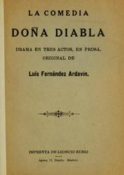 Cover of: Doña Diabla: drama en tres actos