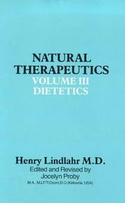 Cover of: Natural Therapeutics Volume II: Practice