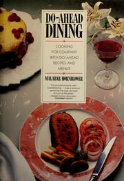 Cover of: Do-ahead dining by Malabar Hornblower