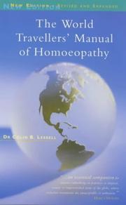 Cover of: The World Travellers' Manual of Homoeopathy by Colin B. Lessell
