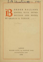 Cover of Border ballads