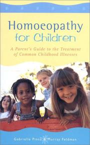 Homeopathy for Children by Gabrielle Pinto, Murray Feldman