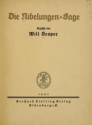 Cover of: Nibelungen-Sage