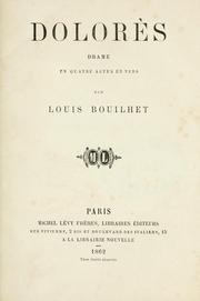 Cover of: Dolorès by Louis Bouilhet